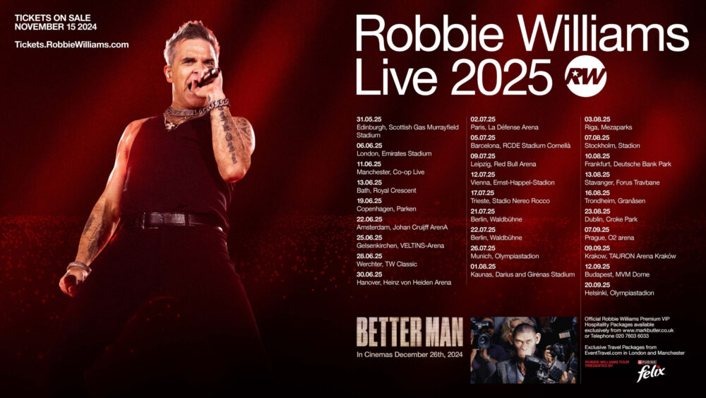 Credit: Robbie Williams Live 2025