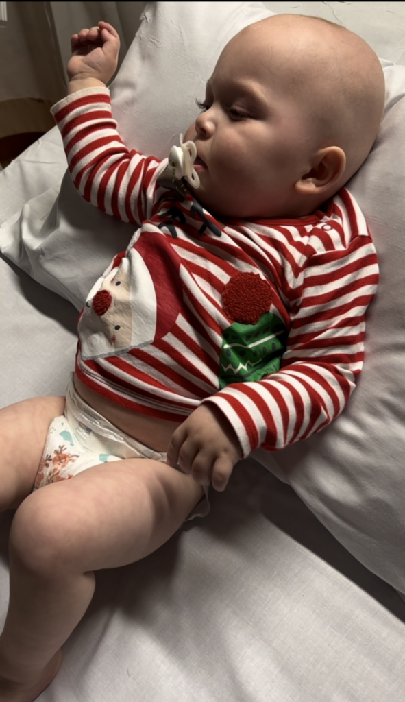 Bailey Kilbane Christmas 2022 going through treatment.