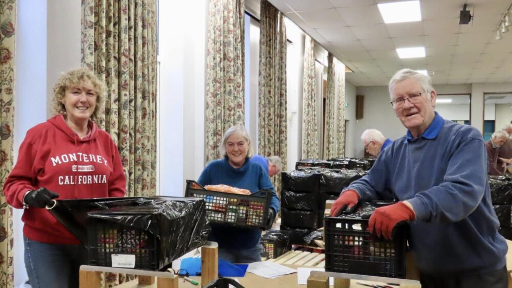 Southport Lions and their supporters have enjoyed a busy week sourcing and packing 500 food hampers to support local families this Christmas.