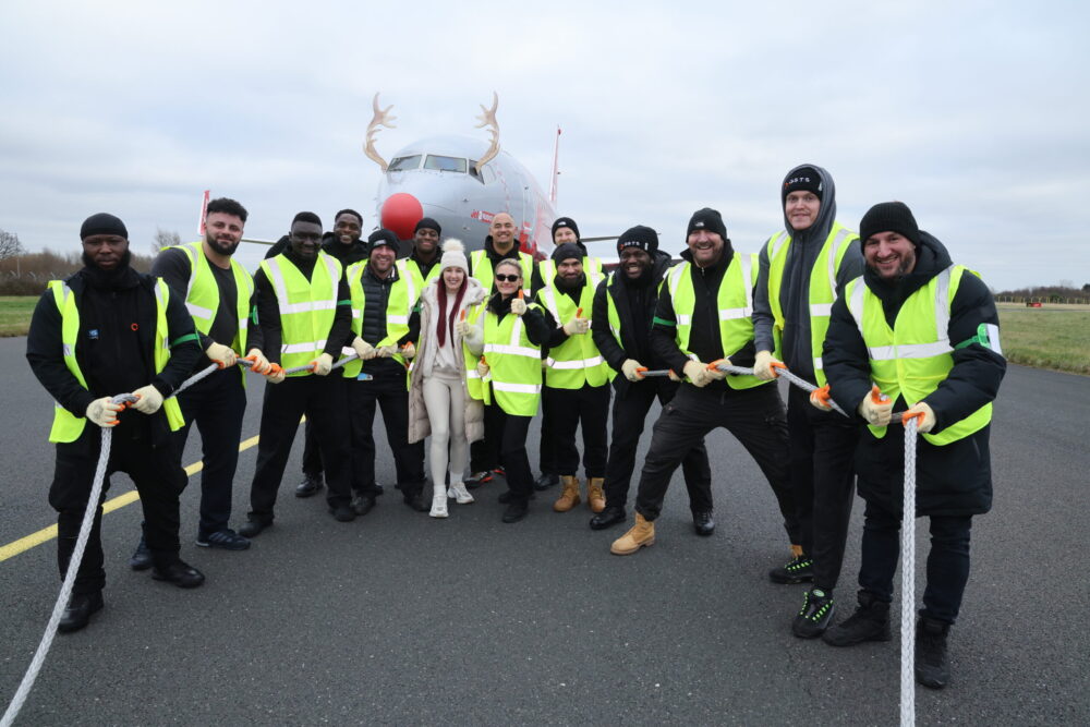 Charity Plane Pull Liverpool John Lennon Airport