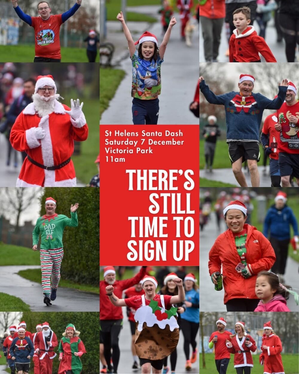 Santa Dash. Credit: St Helens Borough Council