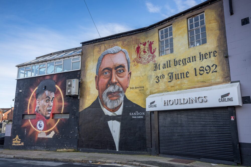 Mural of John Houlding. Image: Shutterstock