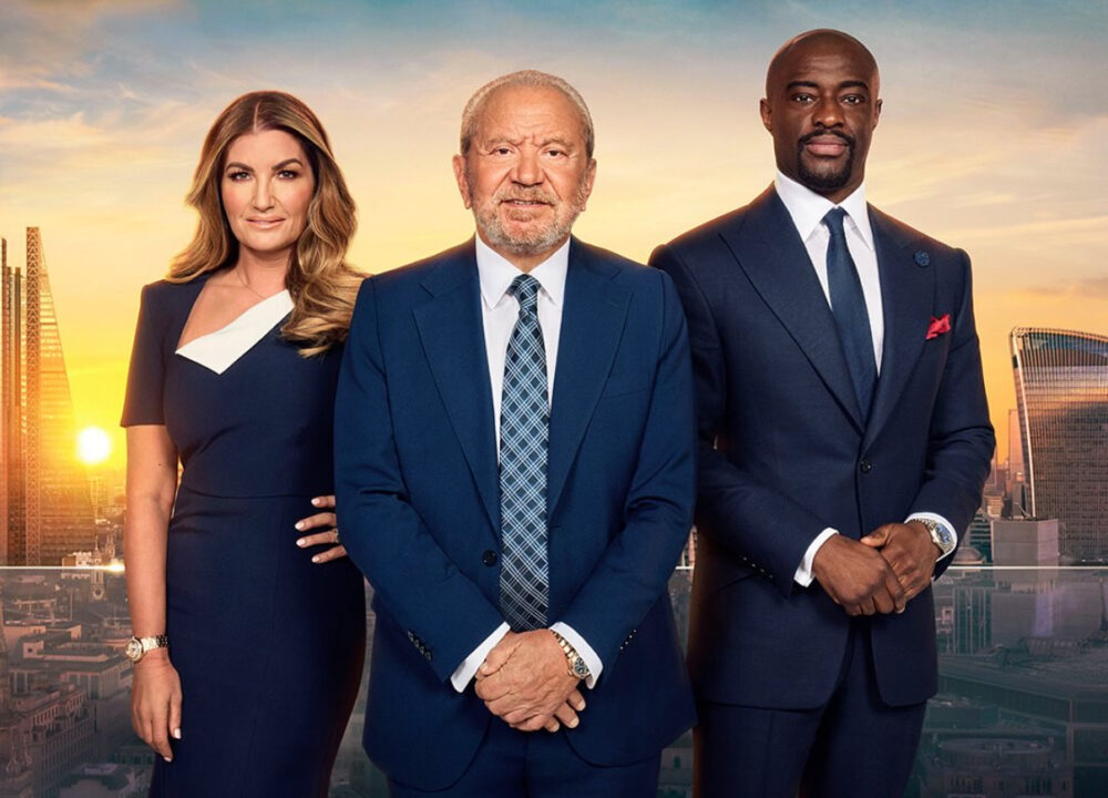 (L-R) Baroness Karen Brady, Lord Alan Sugar, Tim Campbell. Credit: BBC / The Apprentice