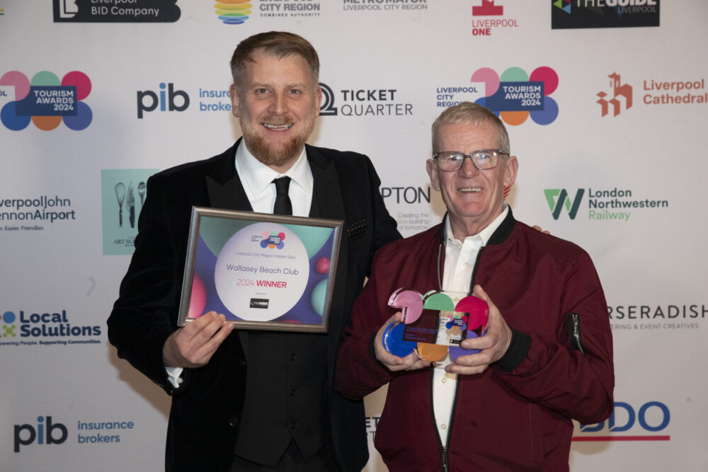 Wallasey Beach Club. The Liverpool City Region Merseyside Tourism awards at Liverpool's Cathedral.