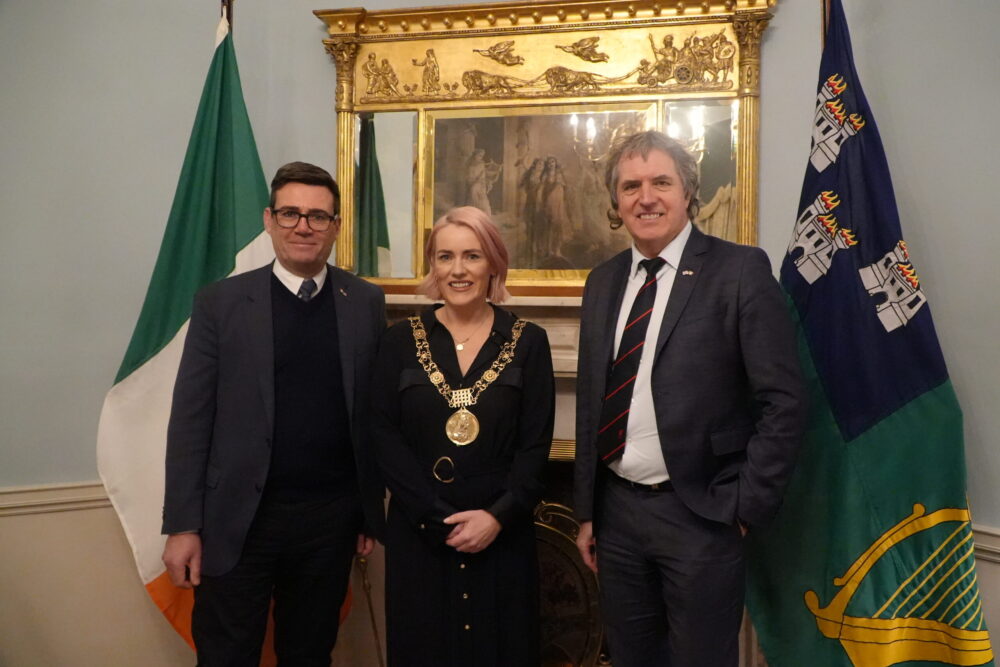 Mayors with Lord Mayor of Dublin Emma Blain