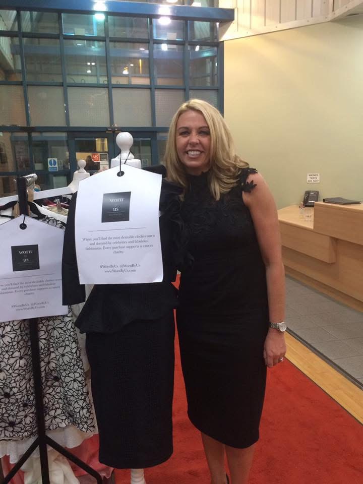 Nicola Gleave, founder of Worn By Us, at a breast cancer charity event