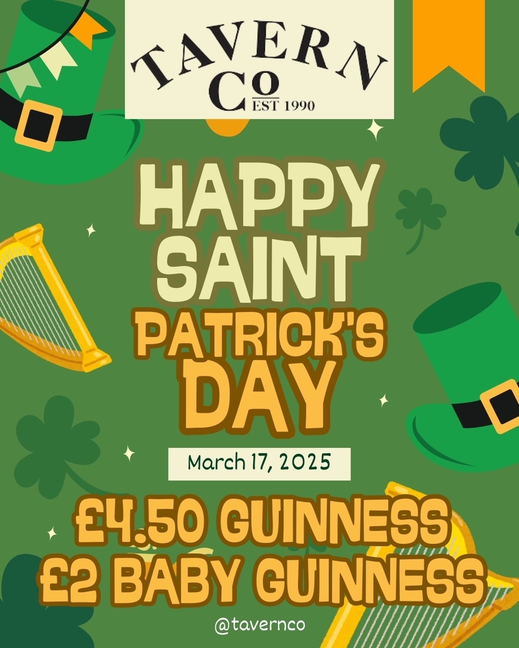 Tavern Co - St Patrick's Day - The Guide Liverpool Calendar