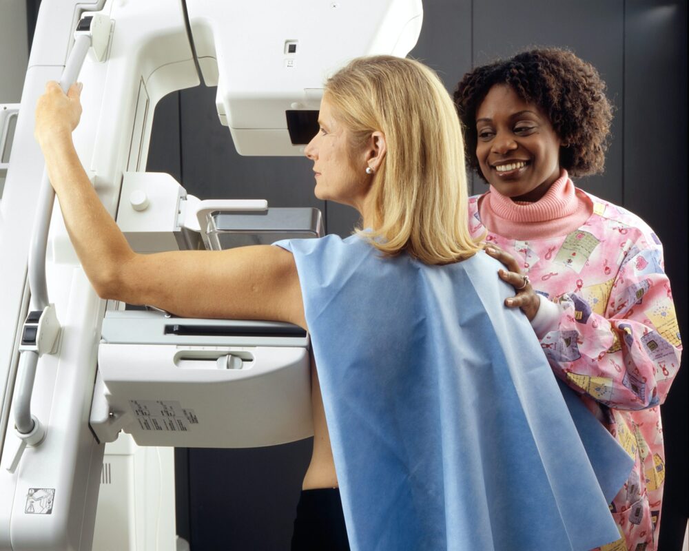 Breast screening. Image provided by Clatterbridge Cancer Centre