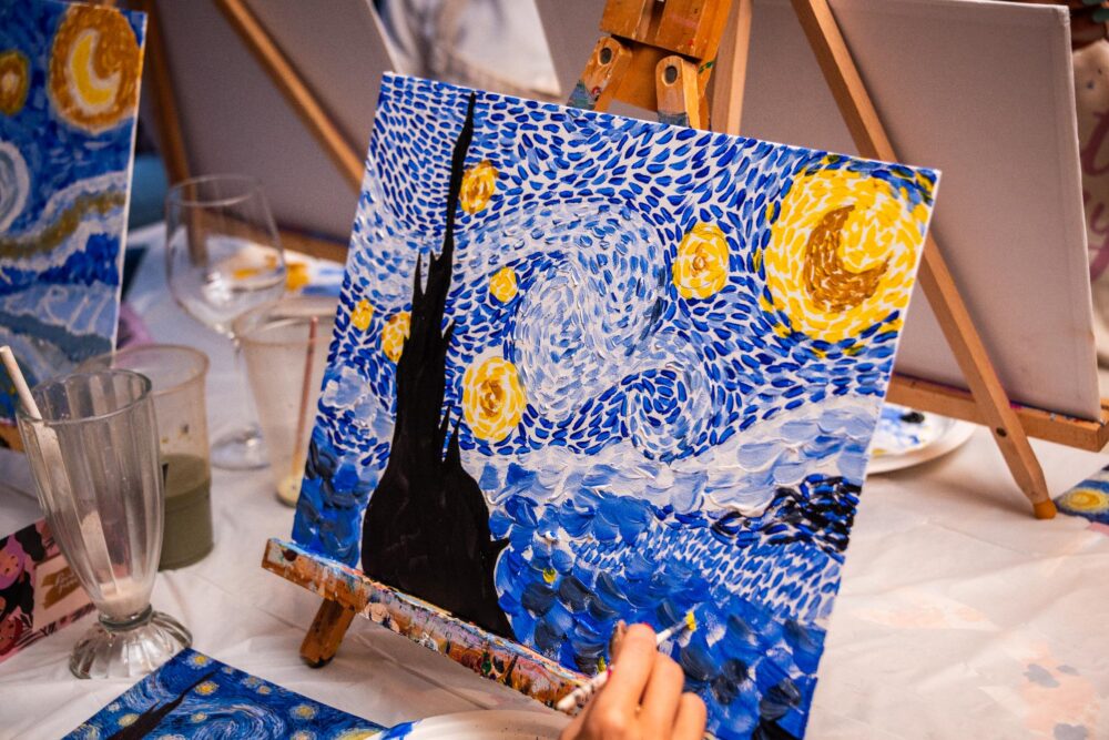 Beyond Van Gogh and Beyond Monet. Credit Paint and Sip