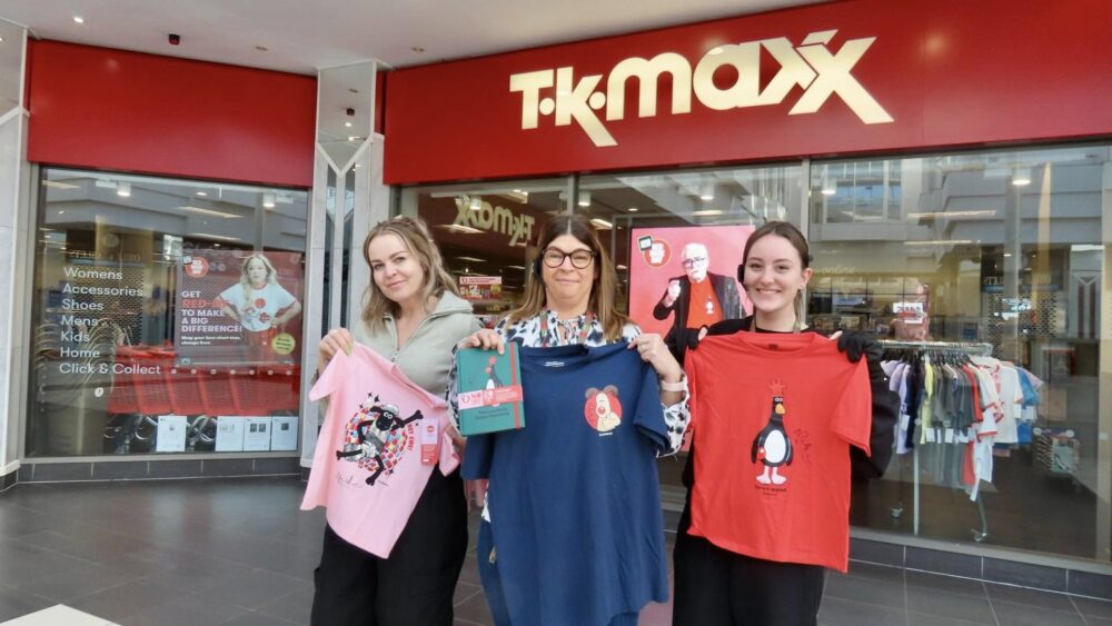 The TK Maxx store in Southport has a unique opportunity to bid for one of SIX Wallace and Gromit t-shirts - each signed by Wallace and Gromit creator, Oscar winner and founder of Aardman Animations Nick Park. Photo by Andrew Brown Stand Up For Southport