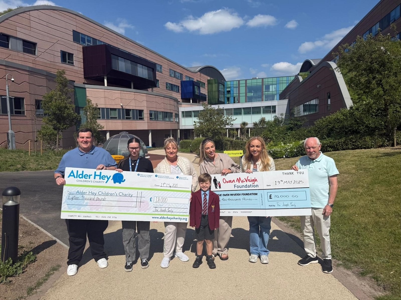 Local family raises £34k for Alder Hey and children’s cancer charities
