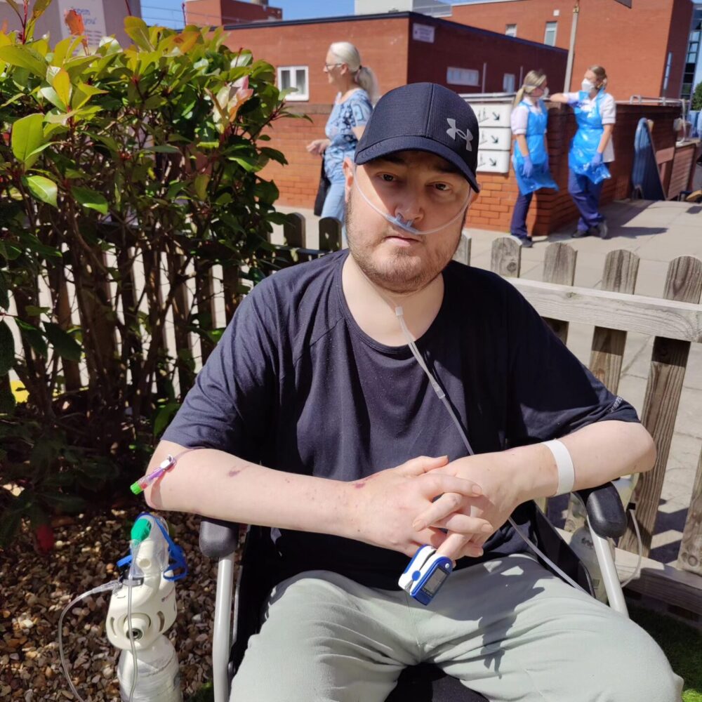 Adam during treatment