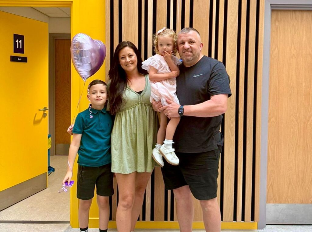 Kerry with Scott, and children Charlie and Amelia