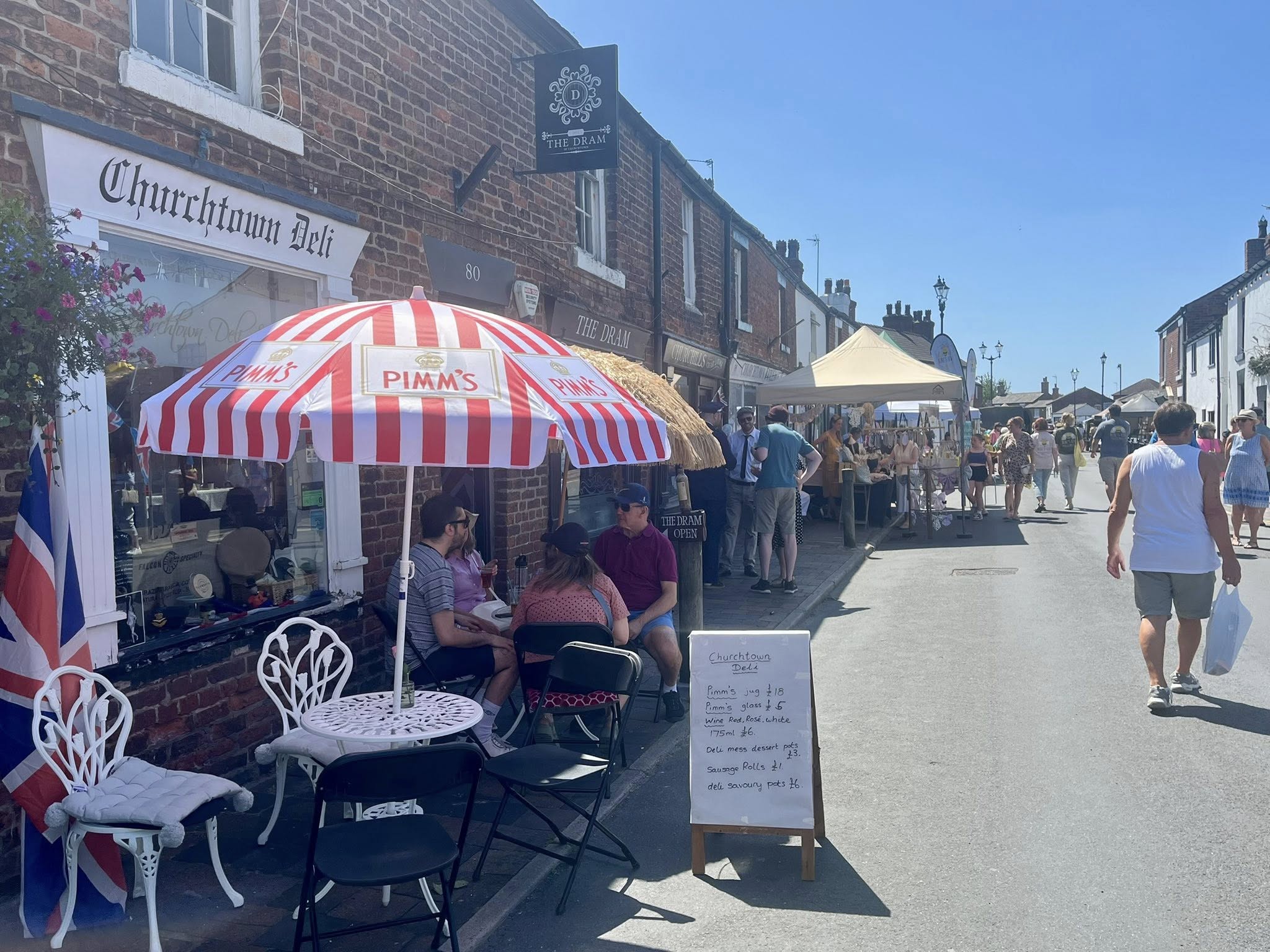 Thye 1940s Street Party in Churchtown in Southport.