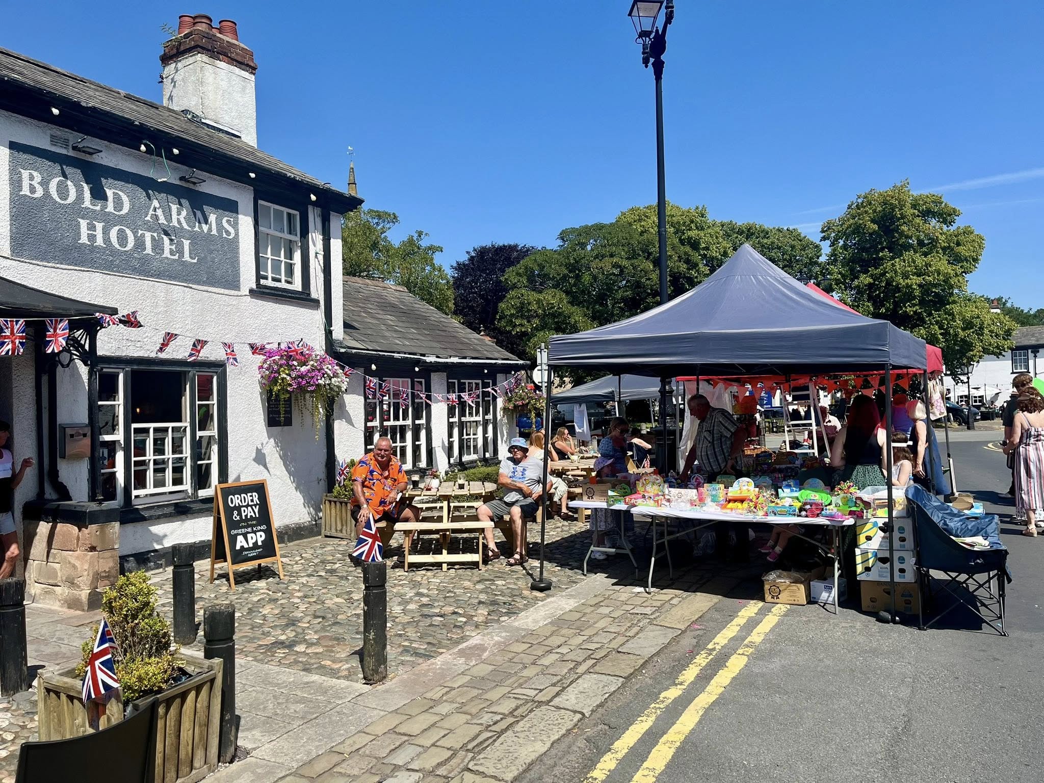 The 1940s Street Party in Churchtown in Southport.