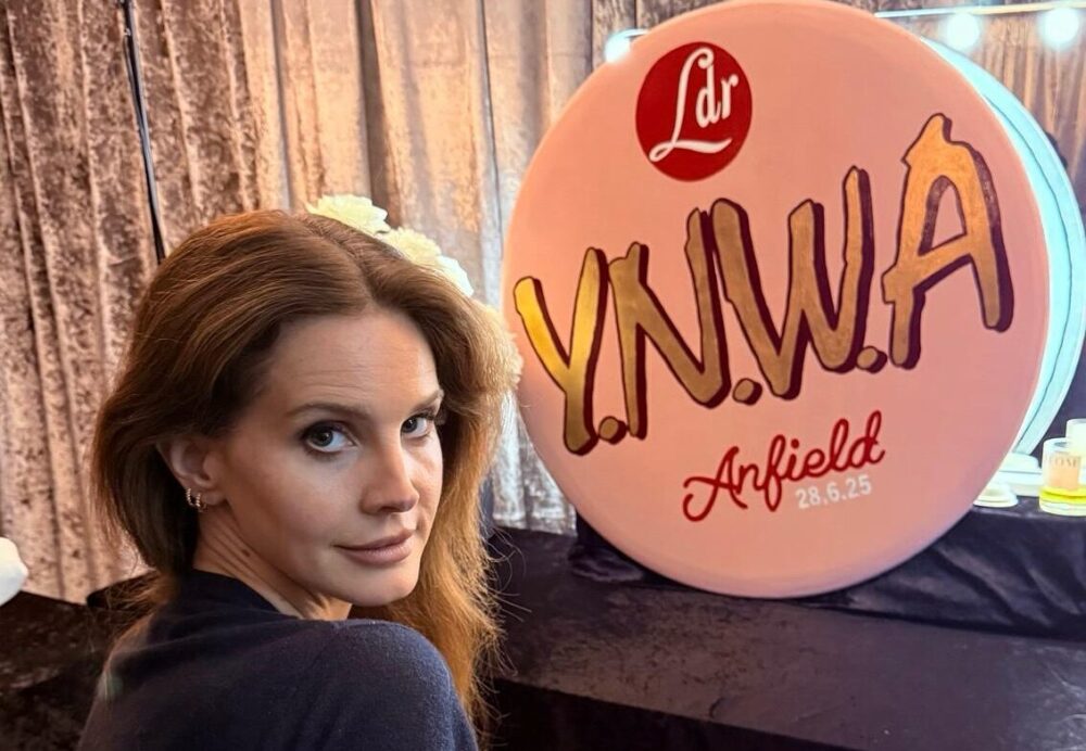 Liverpool artist created a unique pop art gift for Reds fan Lana Del Rey