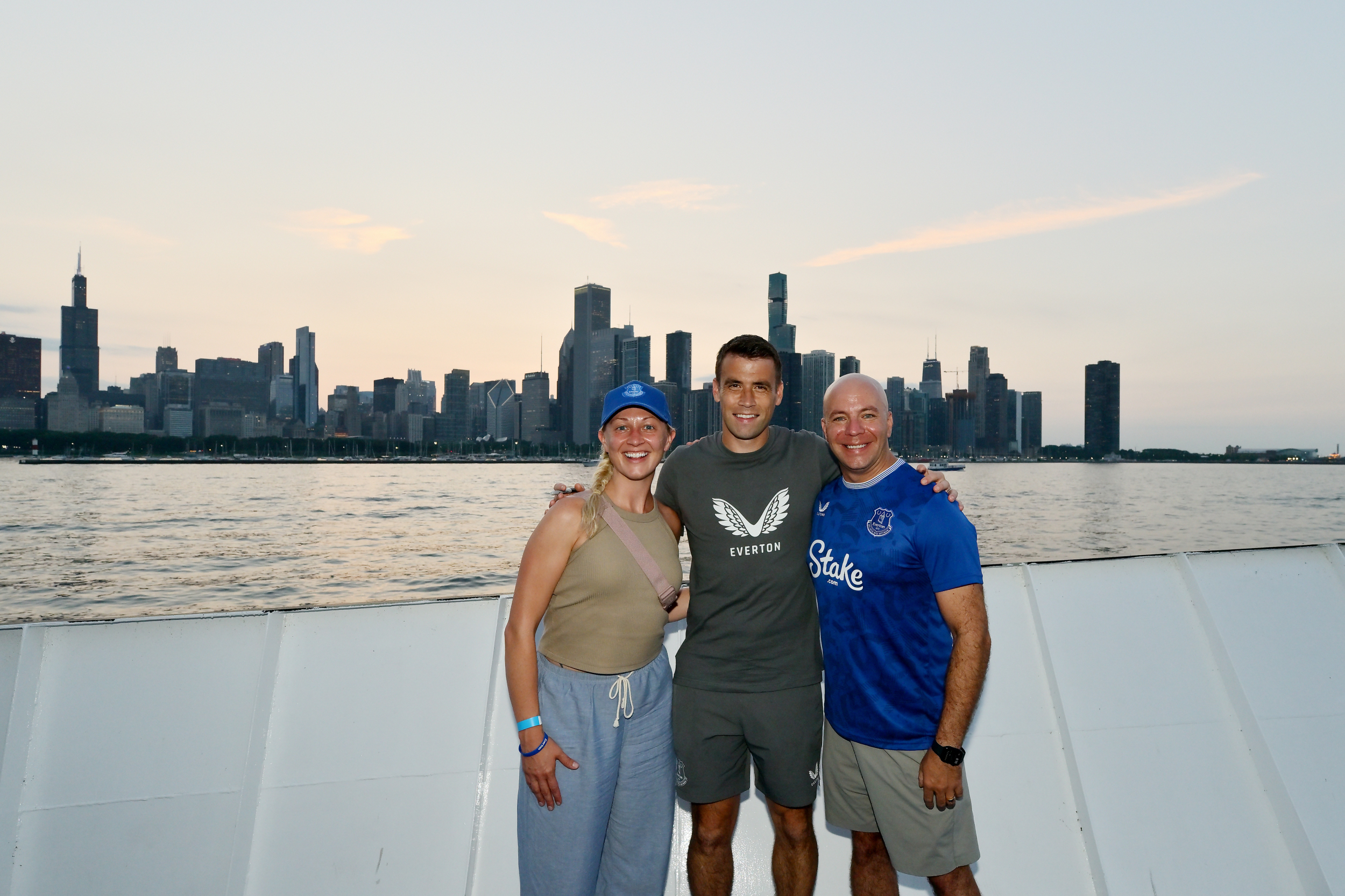 Everton fans cruise across Lake Michigan for a night to remember in Chicago