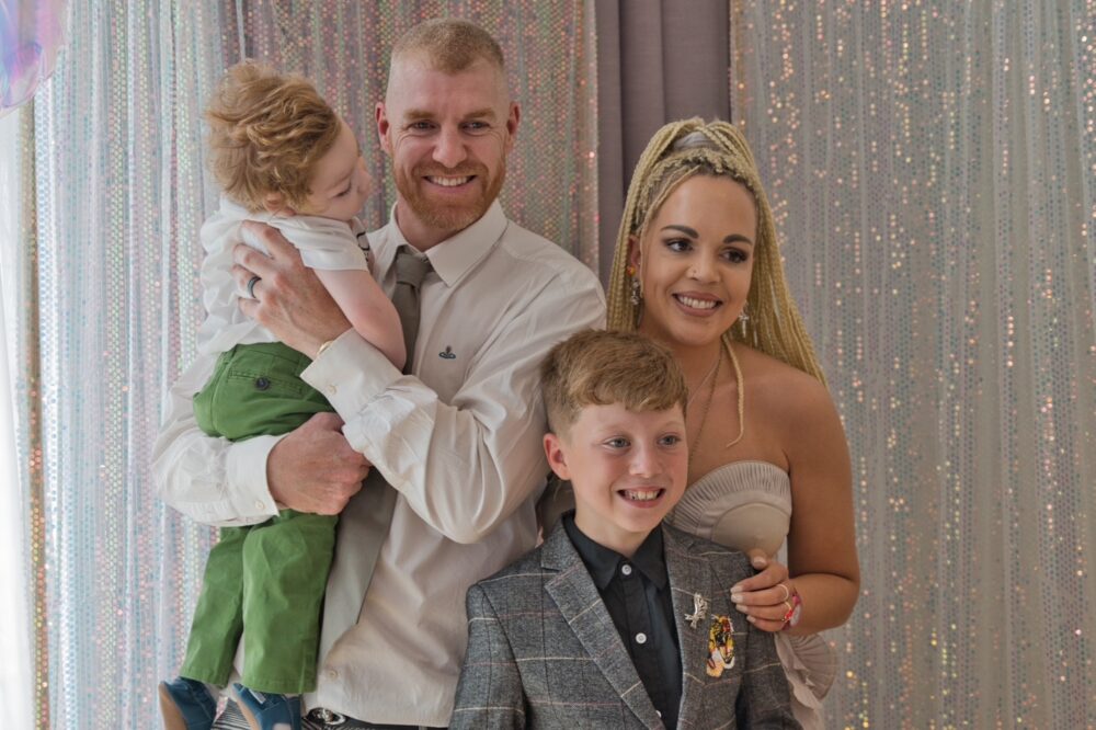 Seriously ill son sees couple renew their wedding vows thanks to Claire House
