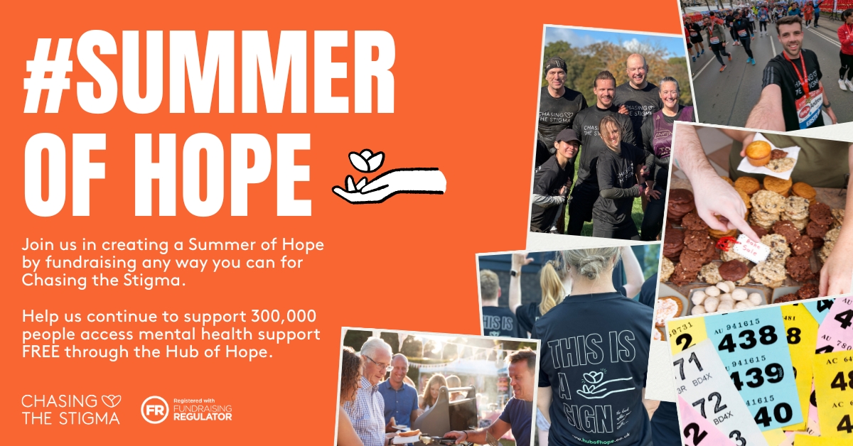 Summer of hope mental health charity Chasing the Stigma