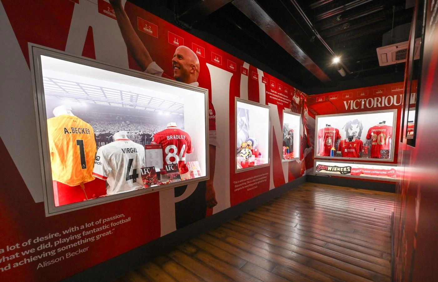 LFC's stadium tour museum champions