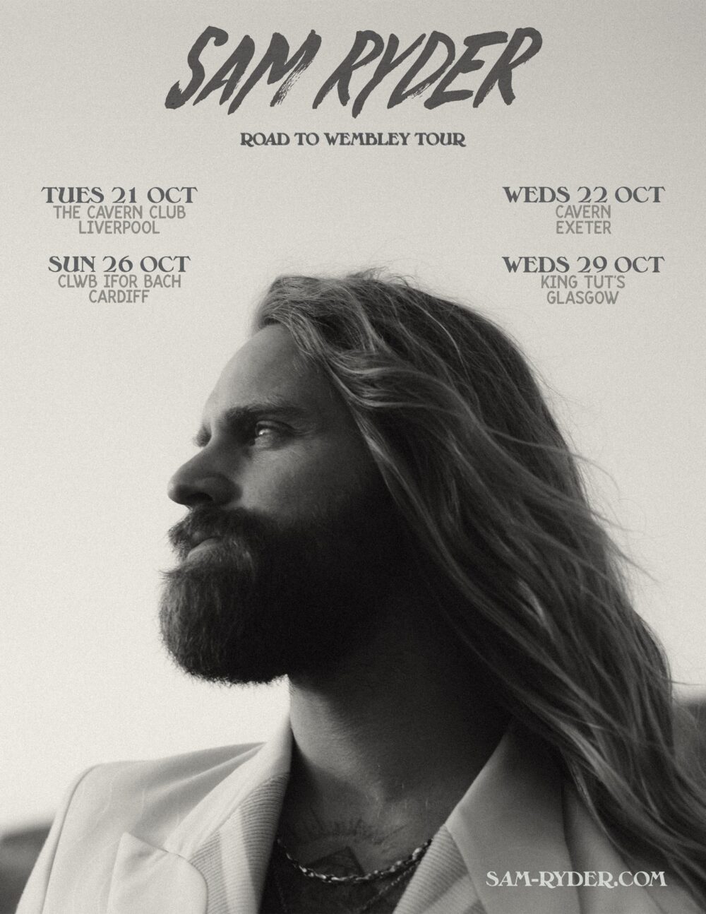 Sam Ryder new tour