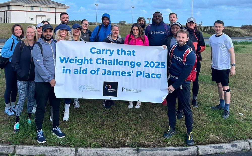 Annual Carry That Weight Challenge raises over £2,000 in support of James’ Place