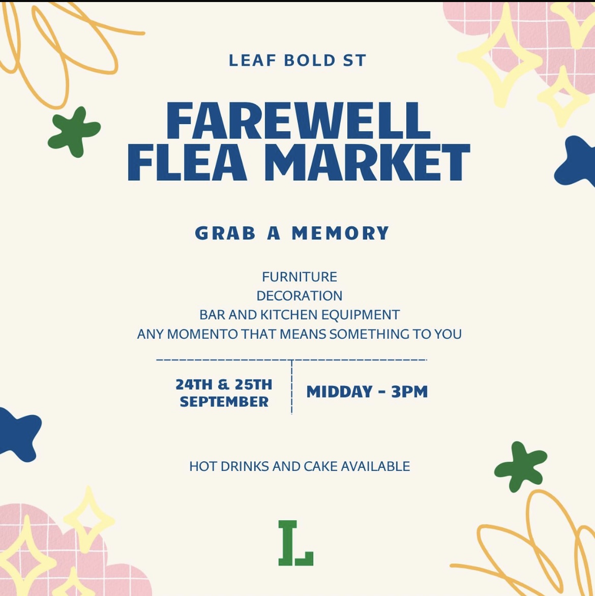 LEAF - Bold Street closing weekend