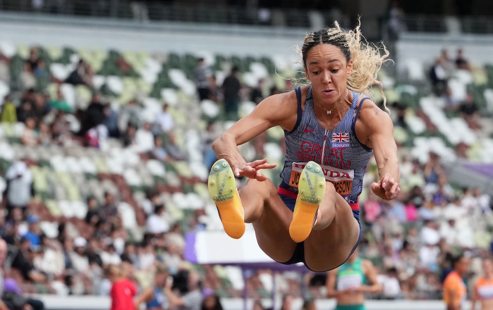 Liverpool’s Katarina Johnson-Thompson third with two heptathlon events remaining at World Athletics in Tokyo
