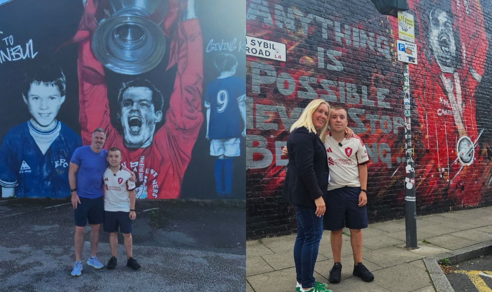 LFC murals tour celebrated end of chemo journey for teenage Reds’ fan Jude