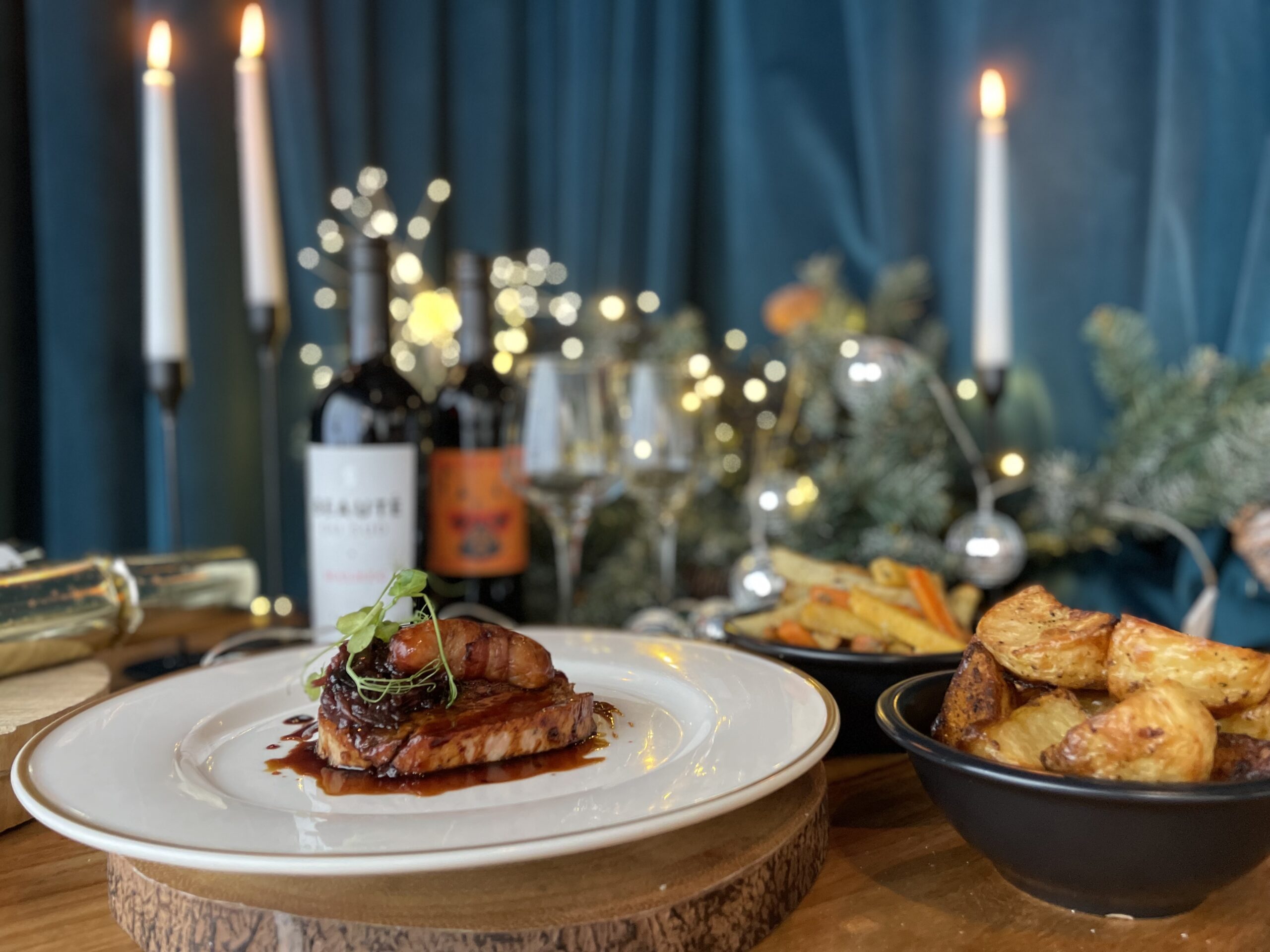 Festive Feasting at Little Leaf - rolled turkey