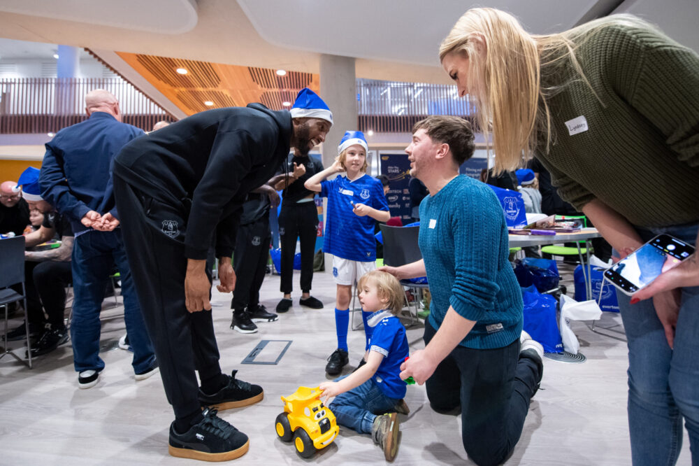 Everton First Team at Alder Hey
