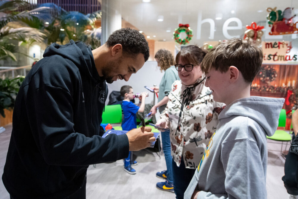 Everton First Team at Alder Hey