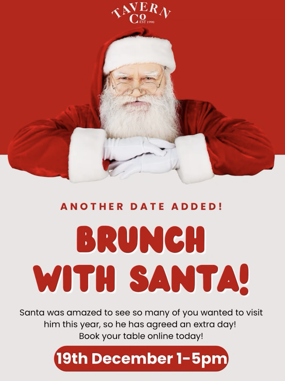 Brunch with Santa at Tavern Co