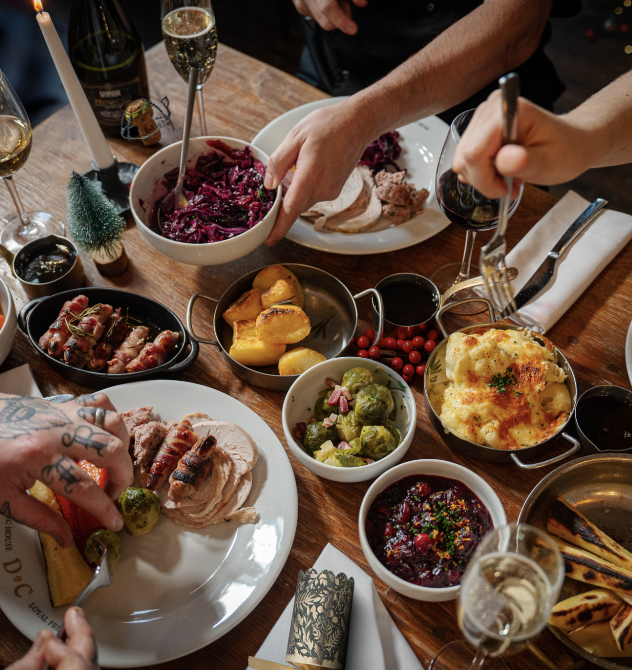 Dog and Collar festive Menu 