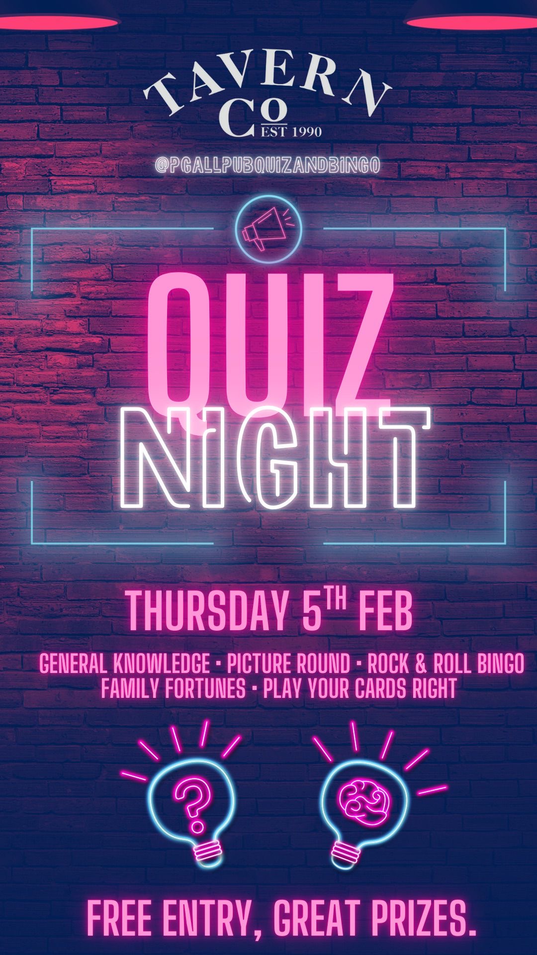 Tavern Co Quiz Night