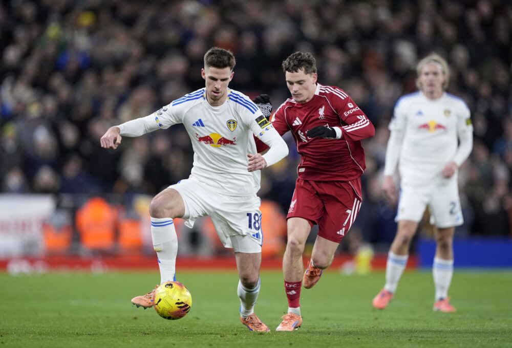 Liverpool held to a draw by Leeds at Anfield