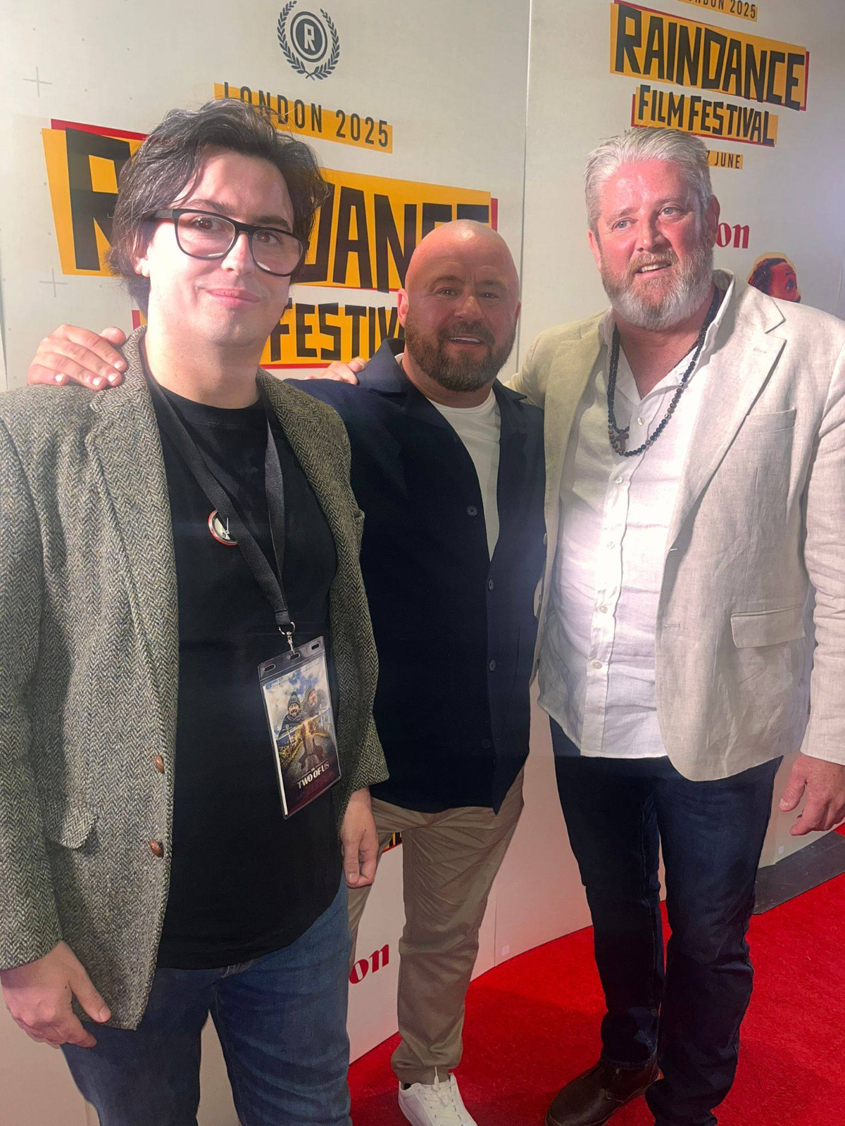 Owen, John and Tim at the Raindance Festival