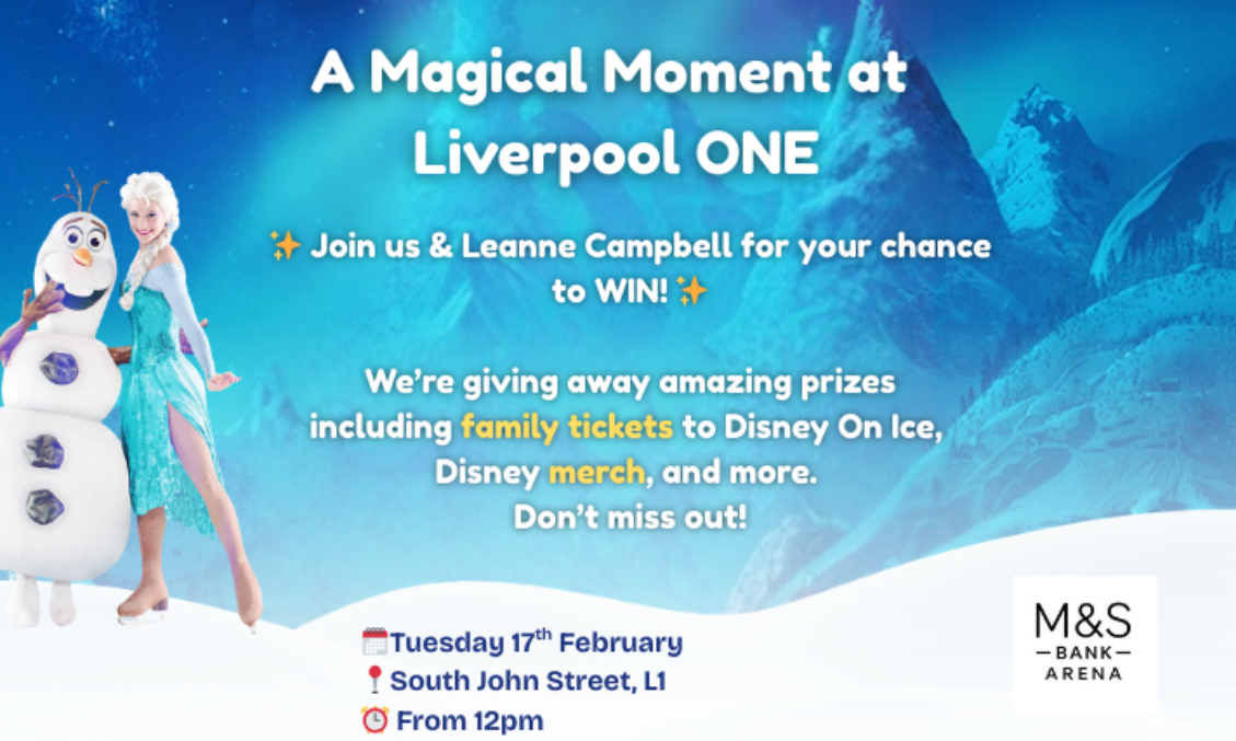 Disney on Ice Liverpool ONE pop up