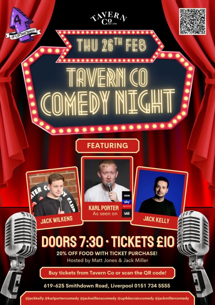 Up4dacraic comedy at The Tavern Co