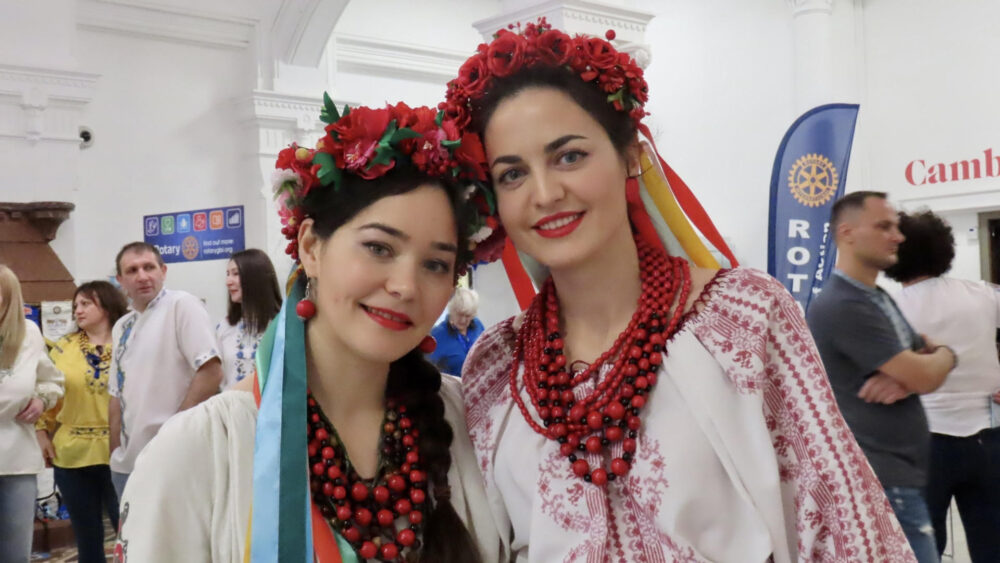 Ukrainian Day at The Atkinson in Southport. The event is organised by Nina Karetska (left). Photo by Andrew Brown Stand Up For Southport