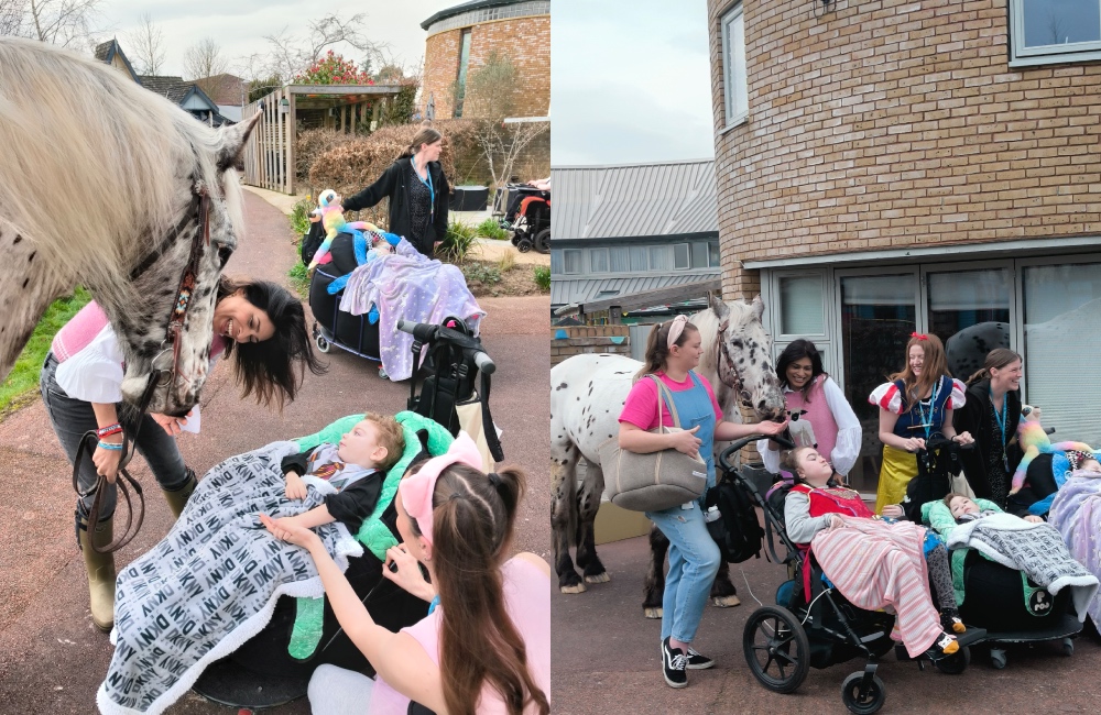 Nisha Katona celebrates 10 Years supporting Claire House with hospice visit