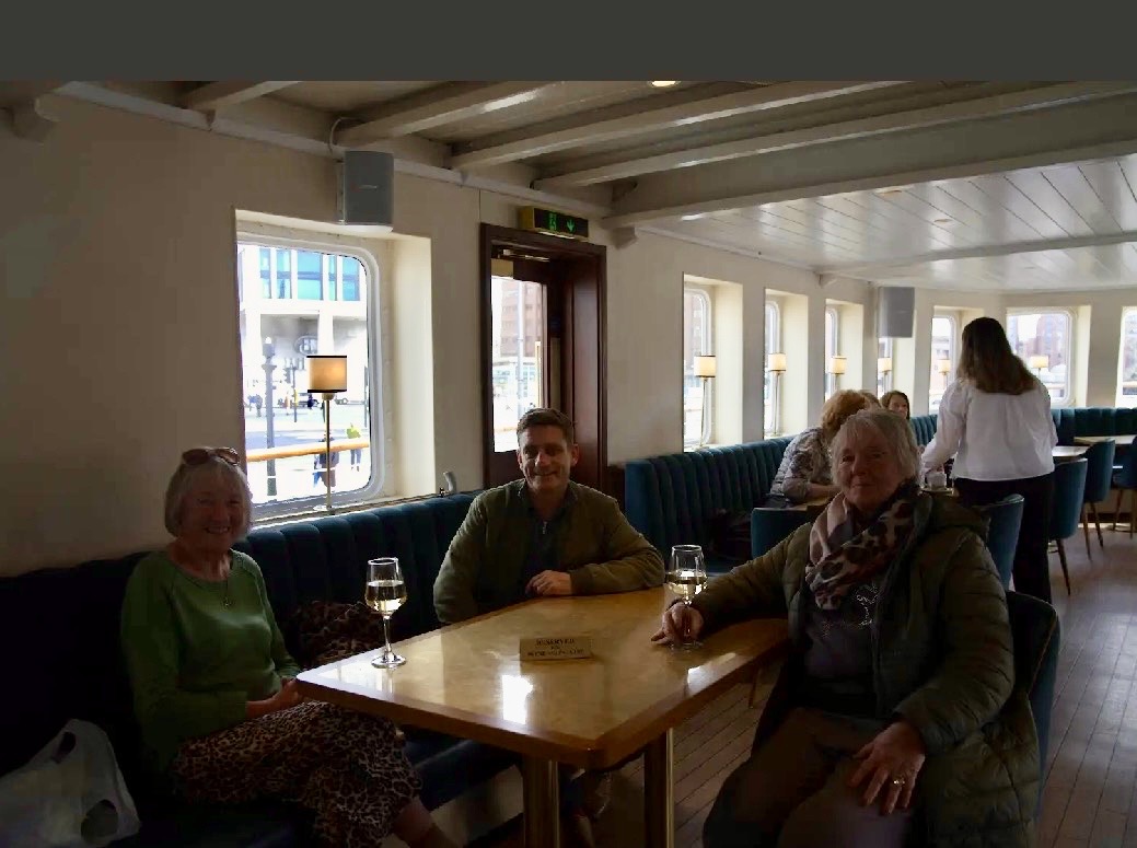 Special reserved sign for Daffodil’s 78-year-old VIP regulars Irene and Pauline