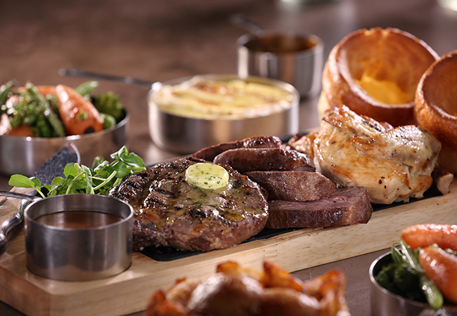 Miller and Carter's sharing board The Royal Albert Dock