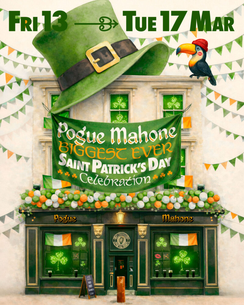 St Patrick’s Day at Pogue Mahones