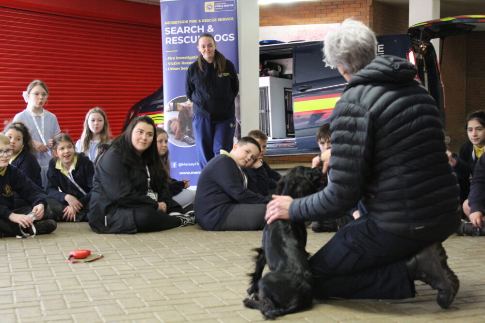 Dog demonstration at Fire Champions