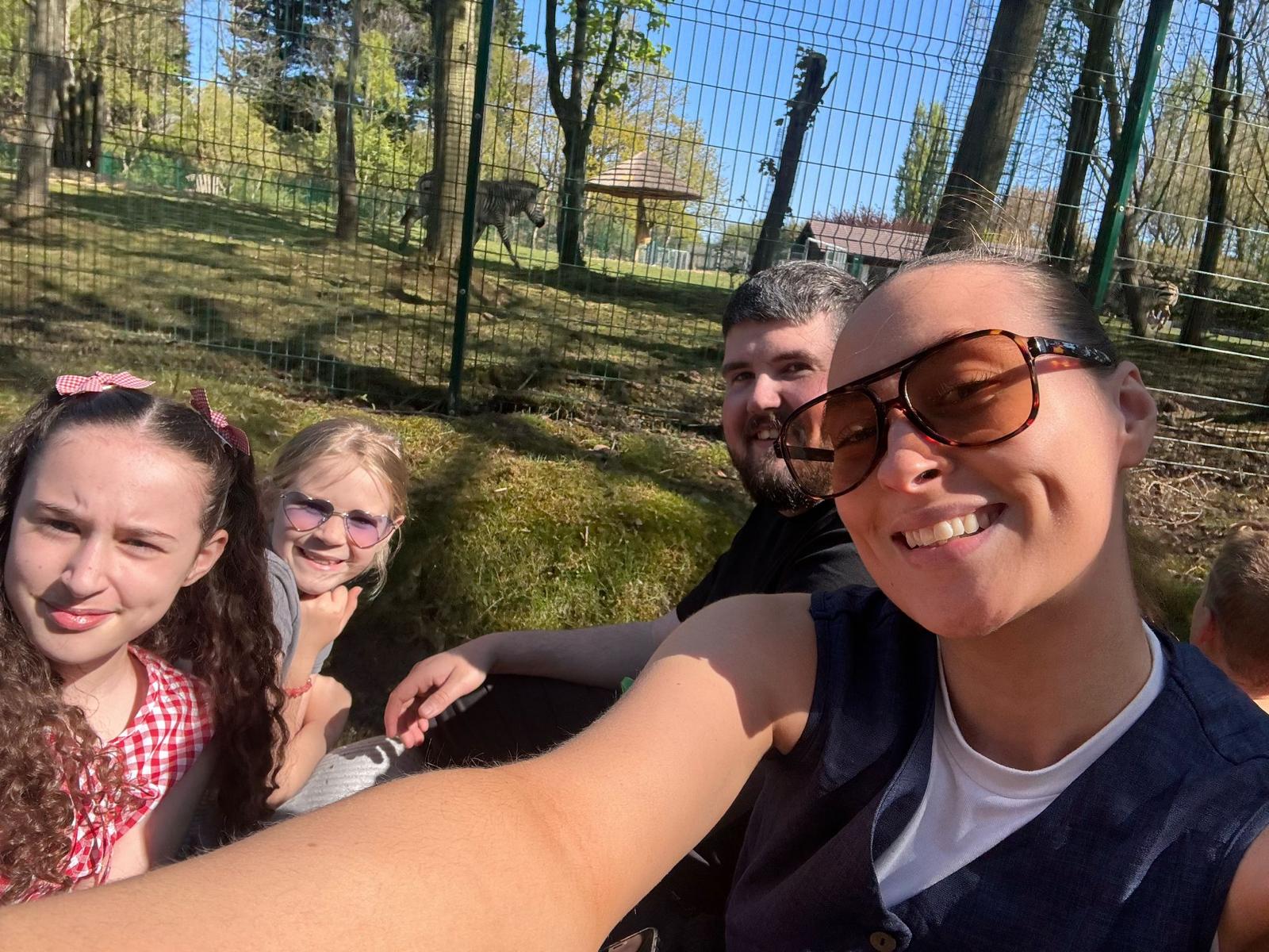 Faye with Mat, Skye and Olivia