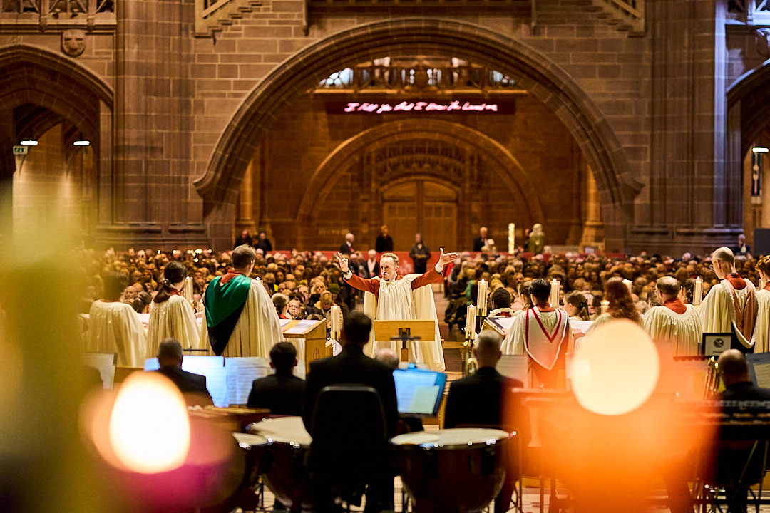 A choir of 350 singers will perform at Liverpool’s iconic Cathedral this May
