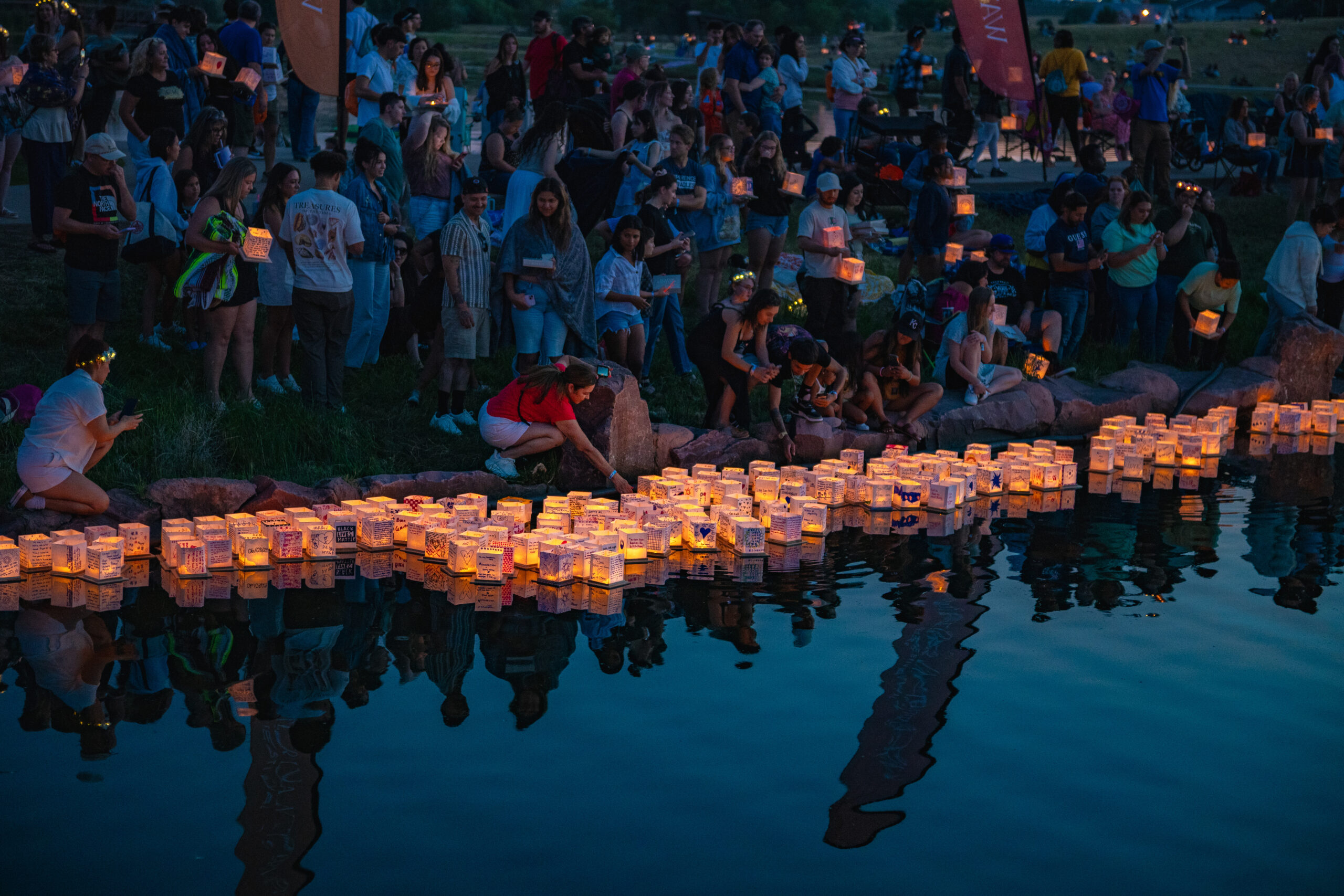 Water lantern Birkenhead Park Thailand 