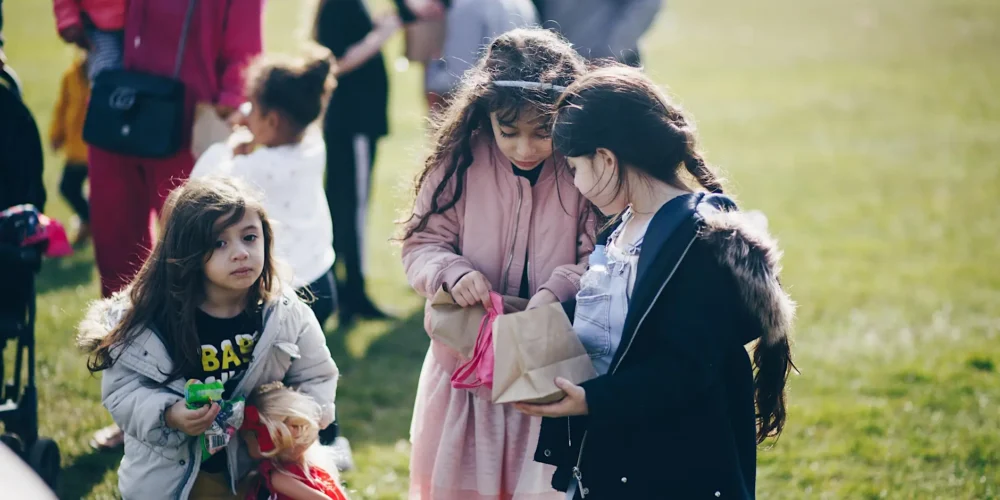 Easter egg hunt trail at Princes Park