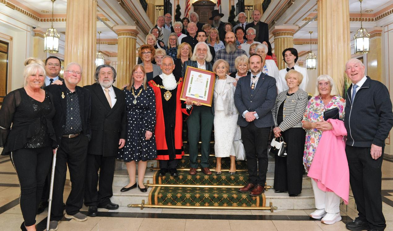 Wirral songwriter becomes Honorary Freeman of the Borough